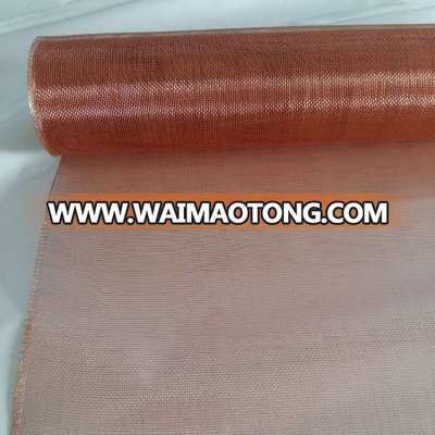 faraday cage shielding red copper wire mesh